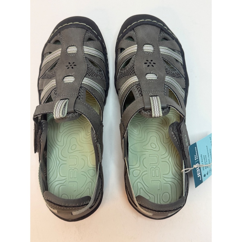 JBU Women's Regional Water Ready Casual Sneaker Dark Grey/Pale Moss 8.5M NWT/BOX - Picture 6 of 10